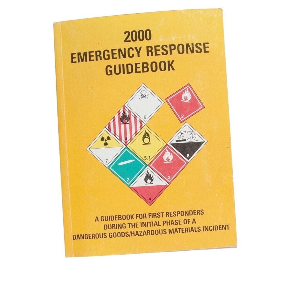 2000 Emergency Response Guidebook Hazmat First Responders DOT JJ Keller Manual